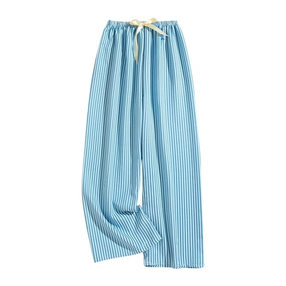 Bovxnpu Plus Size Pants For Women, Womens Wide Leg Pants Casual Loose Pants Loungewear Pants, Women's Elastic Waist Leisure Home Furnishings Printed Pants Free Size