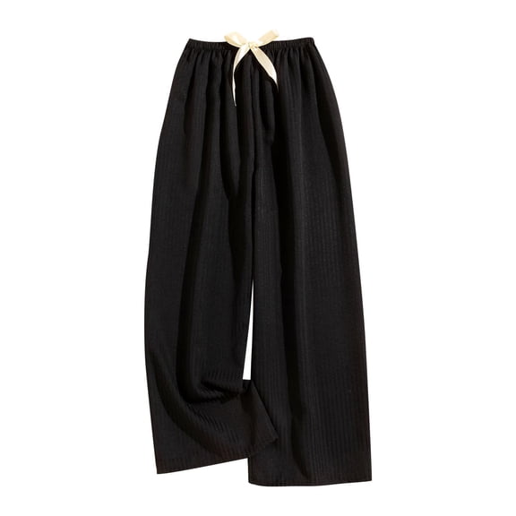 Bovxnpu Plus Size Pants For Women, Womens Wide Leg Pants Casual Loose Pants Loungewear Pants, Women's Elastic Waist Leisure Home Furnishings Printed Pants Free Size