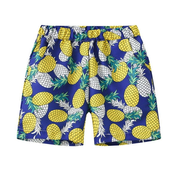 Bovxnpu Summer Boys Swimsuits, Toddler Boys Swim Trunks, Boy Swimwear Children's Printed Pants Elastic Waisted Easy To Dry Pants Swimwear 10 Years