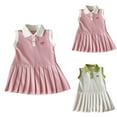 thumbnail image 1 of Bovxnpu Summer Girls Dresses, Toddler Girls Tank Play Dress Casual Sundress, Short Soft Gauze Breathable Princess Skirt Girls Mesh Skirt Pleated Skirt 10-11 Years, 1 of 4