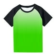 thumbnail image 1 of Bovxnpu Summer Girls Top, Short Sleeve T-shirt for Kids, Toddler Kids Boys Girls Fashion Cute Round Neck Print Short Sleeve Top 13-14 Years, 1 of 5