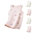 thumbnail image 1 of Bovxnpu Summer Girls Top, Toddler Tank Top Kids Undershirts, Summer Children's Cotton Boys' Thin Girls' Sleepwear Inner Underwear Round Neck Top 3-4 Years, 1 of 3