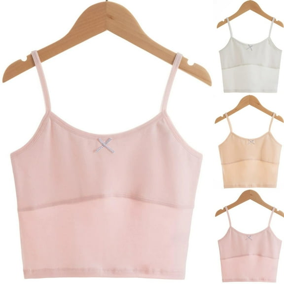 Bovxnpu Summer Girls Underwear, Cotton Training Bras for Girls, 8-12 Years Girls' Underwear Development Period Breathable Student Bra 9-10 Years