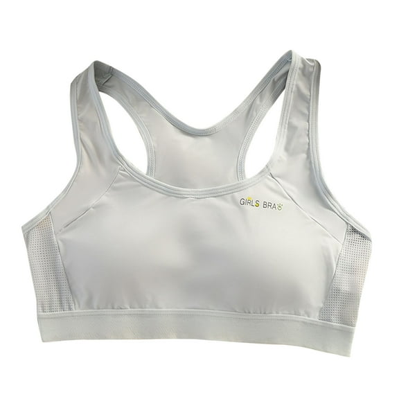 Bovxnpu Summer Girls Underwear, Girls Cotton Training Bras Sports Bra, Girls' Sports Bra Breathable Underwear Thin With Built-in Chest Cushion Underwear 10-13 Years