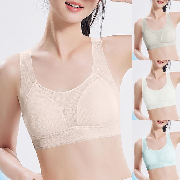 Bovxnpu Summer Girls Underwear, Seamless Training Bras for Girls, 12-15 Years Girls' Underwear Development Period Breathable Student Bra 13-14 Years