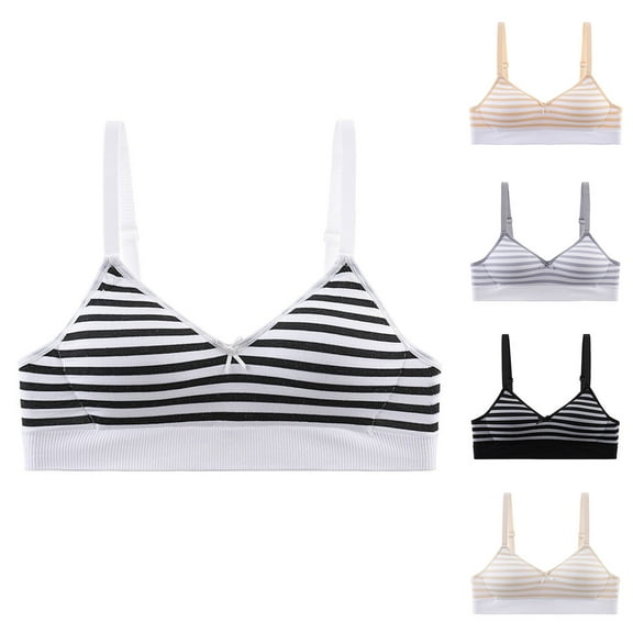Bovxnpu Summer Girls Underwear, Seamless Training Bras for Girls, Girls Solid Color Soft Breathable Thin Style Student Bra Underwear 15 Years