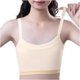 thumbnail image 1 of Bovxnpu Summer Girls Underwear, Seamless Training Bras for Girls, Girls Solid Color Soft Breathable Thin Style Student Bra Underwear 12-13 Years, 1 of 5