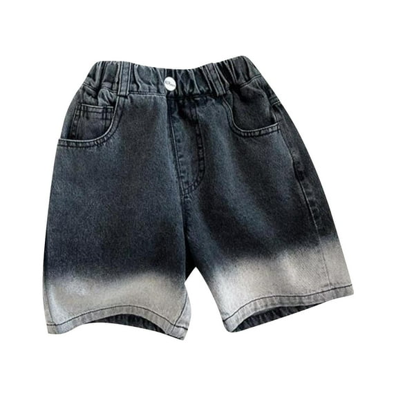 Bovxnpu Summer Toddler Boys Girls Shorts, Kids Casual Shorts, Children's Solid Color Elastic Waist Shorts Casual And Comfortable Outerwear Pants 5-6 Years