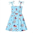 thumbnail image 1 of Bovxnpu Summer Toddler Girls Dresses, Girls Cotton Spaghetti Strap Dresses, Kids Baby Girls Dress Beach Dresses Casual Sleeveless Princess Summer Dress 5 Years, 1 of 5