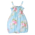 thumbnail image 1 of Bovxnpu Summer Toddler Girls Dresses, Toddler Girls Dress Princess Sleeveless Beach Sundress, Toddler Girls Sleeveless Dress Graphic Print Flying Sleeve Dress 18 Months, 1 of 5