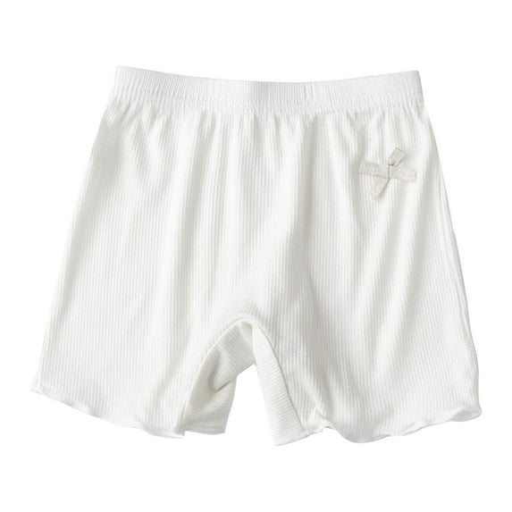 Bovxnpu Toddler Boys Girls Shorts, Girls Bike Shorts Dance Undershorts Underwear, Children's Solid Color With Bow Cotton Casual High Waisted Leggings Shorts 6 Years