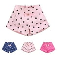 thumbnail image 1 of Bovxnpu Toddler Boys Girls Shorts, Girls Casual Shorts Athletic Shorts, Small Heart-shaped Printed Casual Sports Shorts With Bow Tie 8-9 Years, 1 of 4
