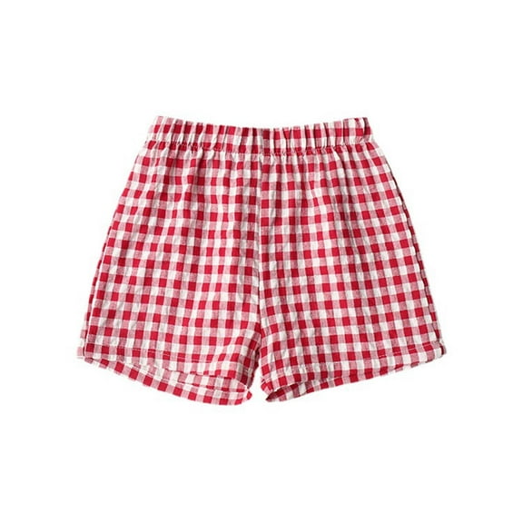 Bovxnpu Toddler Boys Girls Shorts, Girls Casual Shorts Athletic Shorts, Toddler Kids Fashion Solid Color Cute Lattice Summer Leisure Pants Shorts 5 Years