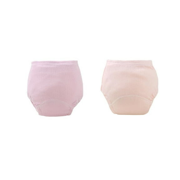 Bovxnpu Toddler Potty Training Underwear, 2PC Cotton Absorbent Training Pants for Toddler Boy and Girls, Baby Toilet Training Pants Waterproof Underwear 15-24 Months