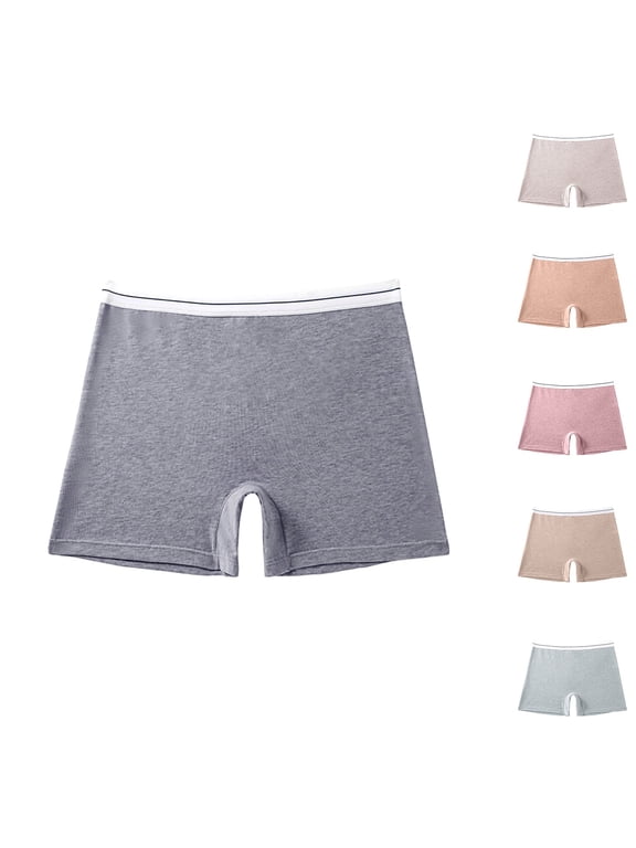 Womens Underwear Plus Size Panties, Women's Breathable Cotton Boyshort Panties, Lace Abdomen Mid-rise Waist And Hip Lift Breathable Underwear Briefs L