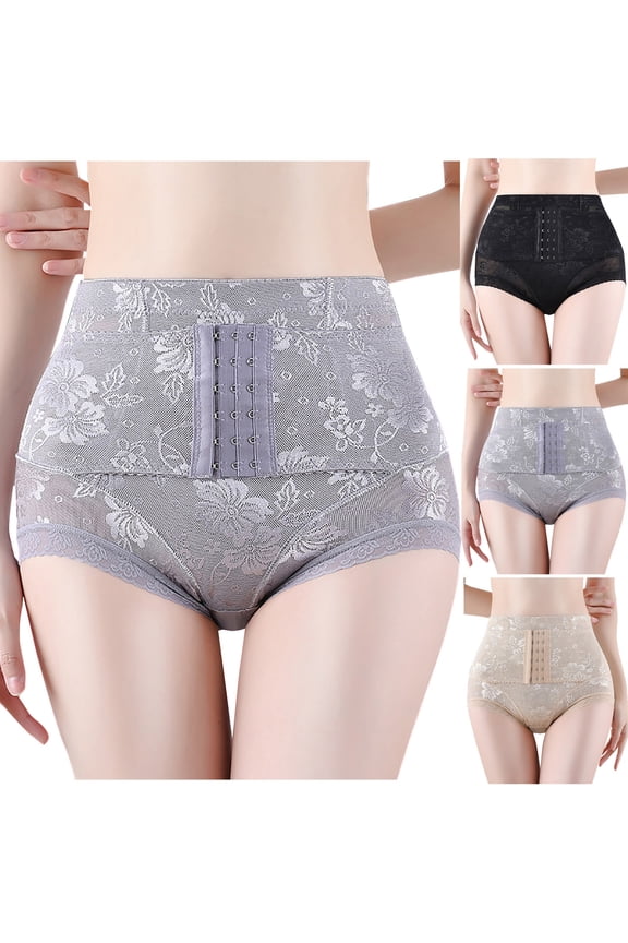 Womens Underwear Plus Size Panties, Women's Cotton Panties Postpartum Underwear, Women's Mid-waist Body Shaping Pants M
