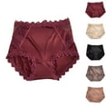 thumbnail image 1 of Bovxnpu Womens Underwear Plus Size Panties, Women's High Waisted Brief Panties, Lace Abdomen Mid-rise Waist And Hip Lift Breathable Underwear Briefs L, 1 of 4