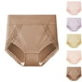 thumbnail image 1 of Bovxnpu Womens Underwear Plus Size Panties, Women's High Waisted Cotton Brief Underwear, Lace Abdomen Mid-rise Waist And Hip Lift Breathable Underwear Briefs XL, 1 of 4