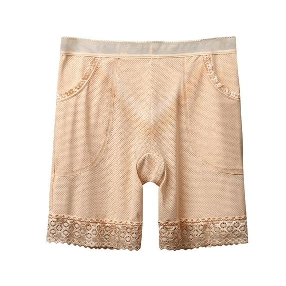 Bovxnpu Womens Underwear Plus Size Panties, Women's Seamless Shapewear Boyshort Panties, Women's Solid Color High Waist Elasticity The Abdomen Lift Buttocks Briefs XL