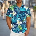 thumbnail image 1 of Horkkom Hawaiian Shirt for Men Casual Short Sleeve Beach Shirts Summer Tropical Floral Print Button Up Shirt, 1 of 6