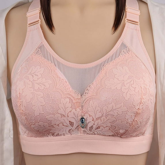 Bra for Womens loopsun Woman's Solid Color Comfortable Hollow Out Perspective Bra Underwear No Rims