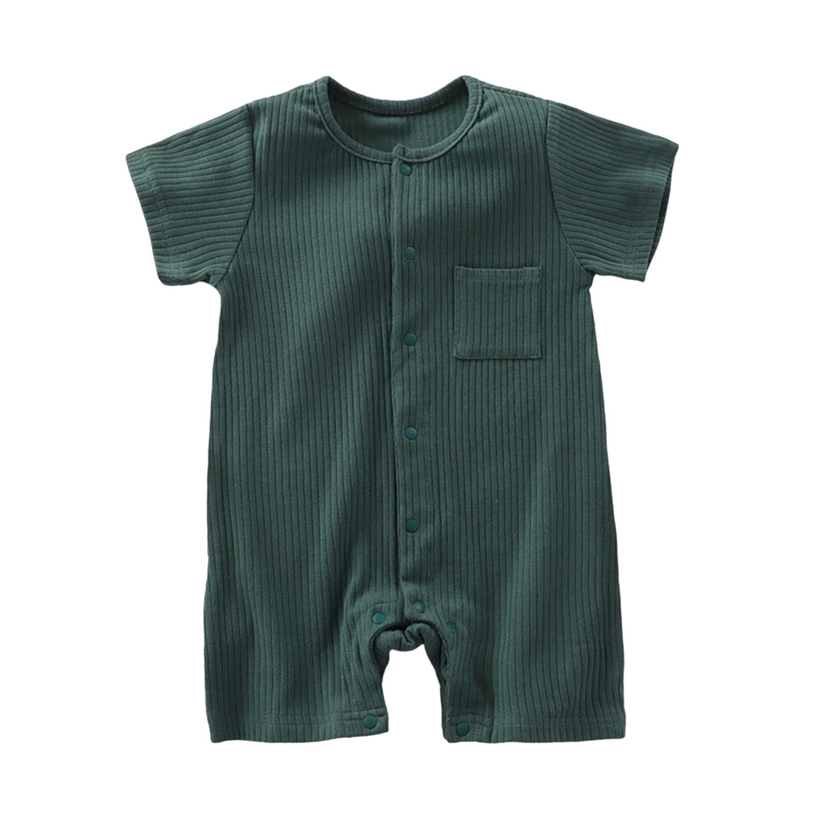 Solid Romper Loopsun Romper, Children's Solid Breathable Cotton Jumpsuit Summer ...