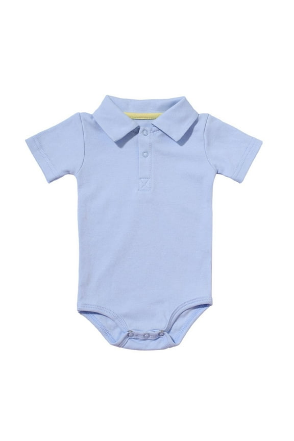 Romper, Children's Summer Solid Short Sleeve Jumpsuit Clothes Newborn Clothes Light Blue 6-9 Months