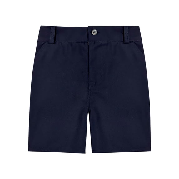 Loopsun Boys Girls Summer Shorts, Children's Summer Solid Color Uniform Shorts with Pockets Navy 13-14 Years