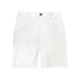 thumbnail image 1 of Loopsun Boys Girls Summer Shorts, Children's Summer Solid Color Uniform Shorts with Pockets White 5-6 Years, 1 of 5