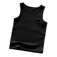 thumbnail image 1 of Loopsun Boys Girls Tank Tops, Children's Cotton Printed Sleeveless Round Neck Tank Top Black 7-8 Years, 1 of 5