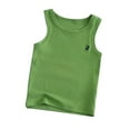 thumbnail image 1 of Summer Savings Clearance 2025! Loopsun Boys Girls Tank Tops, Children's Cotton Printed Sleeveless Round Neck Tank Top Green 3-4 Years, 1 of 4