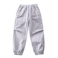thumbnail image 1 of Loopsun Boys Summer Cargo Pants, Boys' Summer Loose Thin Elastic Sports Mosquito Proof Casual Outerwear Pants Gray 5-6 Years, 1 of 3