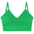 thumbnail image 1 of Loopsun Plus Size Bras for Women, Womens Solid Color Underwear Gathered without Steel Rings Suspender Beautiful Back Bra Green M, 1 of 2