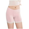 thumbnail image 1 of Loopsun Girls Cotton Underwear, Girls Solid Color Breathable Flat Corner Pants Shorts Leggings Pink 16-18 Years, 1 of 5