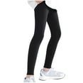thumbnail image 1 of Loopsun Girls Leggings, Children's Solid Girls Wear Casual Tight Yoga Pants Black 10-11 Years, 1 of 4