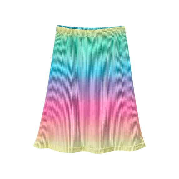 Loopsun Girls Skirts, Child's Summer Printed Kids Girls Botton Short Skirt Multicolor 8-9 Years