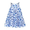 thumbnail image 1 of Loopsun Girls Summer Dress, Children's Girls Summer Cotton Camisole Dress On Beach Vacation Floral Dress, 1 of 3