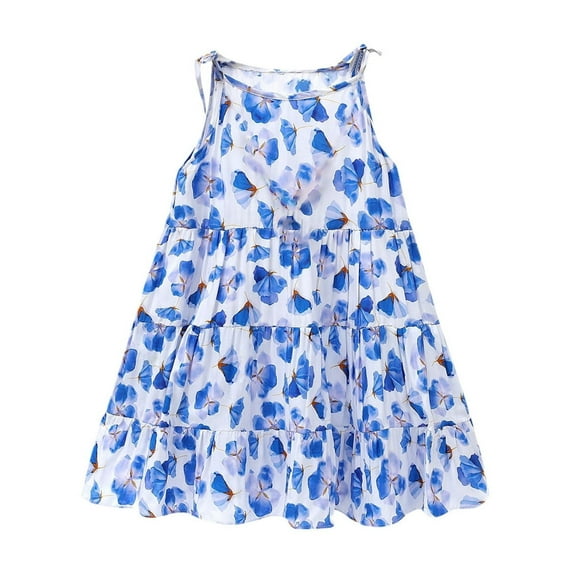 Loopsun Girls Summer Dress, Children's Girls Summer Cotton Camisole Dress On Beach Vacation Floral Dress