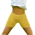 thumbnail image 1 of Loopsun Girls Summer Shorts, Girls Casual Summer Solid Elastic Waist Kids Shorts Yellow 4-5 Years, 1 of 5