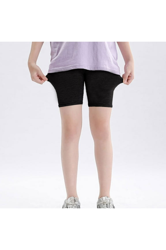 Girls Summer Shorts, Kids Girls Bike Shorts Toddler Under Dress Dance Multi-Color Shorts Black 4-5 Years