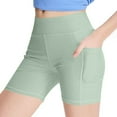 thumbnail image 1 of Loopsun Girls Summer Yoga Shorts, Children's Underwear Shorts Summer Thin Pants for Boys and Girls with Pockets Green 6-7 Years, 1 of 4