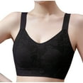 thumbnail image 1 of Loopsun Plus Size Bras for Women, Comfortable without Steel Rings Small Chest Gathered and Auxiliary Breast Bra Black M, 1 of 5