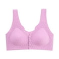 thumbnail image 1 of Loopsun Plus Size Bras for Women, Woman Color Thin and Steel Hoop Gathered Breathable Underwear for Daily Bras Purple XXL, 1 of 2