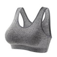 thumbnail image 1 of Summer Savings Clearance 2025! Loopsun Plus Size Bras for Women, Woman Thin Style Wireless Sports Bra Yoga Running Fitness Shock Absorption Out Beautiful Back Sports Bra Gray S, 1 of 5