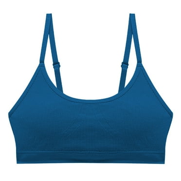 Summer Savings Clearance 2025! Loopsun Plus Size Bras for Women, Womens Solid Color Underwear Gathered without Steel Rings Suspender Beautiful Back Adjustable Bra Dark Blue XL