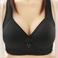 thumbnail image 1 of Loopsun Plus Size Bras for Women, Women Fashion Underwear No Underwire Plus Size Together Everyday Bras Black S, 1 of 3