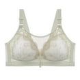 thumbnail image 1 of Loopsun Plus Size Bras for Women, Womens Comfortable Lace Breathable Bra Underwear No Rims Green S, 1 of 2