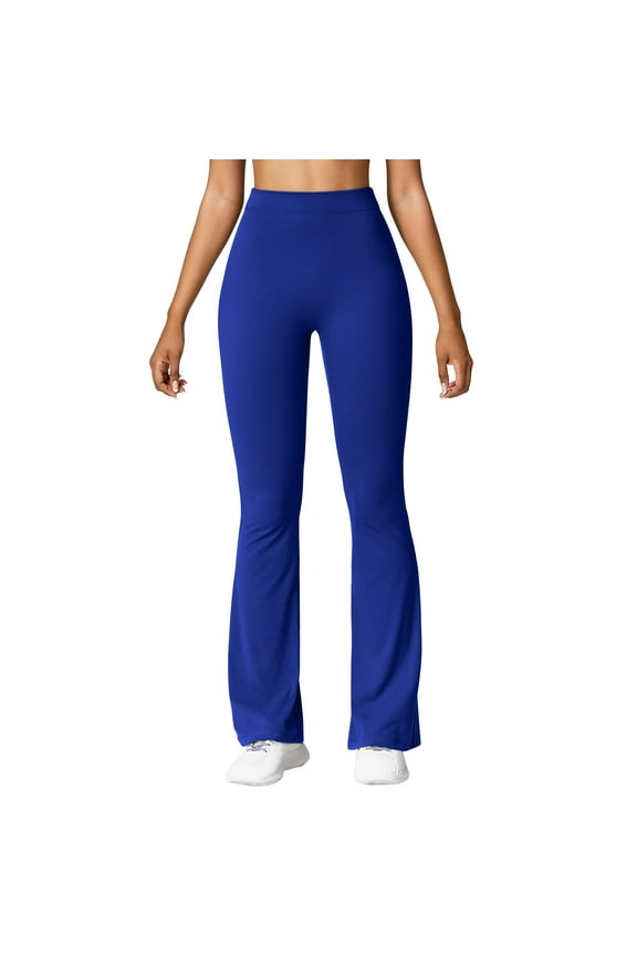 Womens Pants, Womens Yoga Pants, Womens Stretch Yoga Leggings Fitness Running Gym Sports Full Length Active Pants Blue M