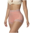 thumbnail image 1 of Loopsun Plus Size Womens Shorts, Summer Shorts for Women, Women's Solid Lace High Waist Leggings Briefs Shorts Pink XXXL, 1 of 3