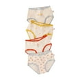 thumbnail image 1 of Loopsun Toddler Girls Cotton Underwear, Children's Girls 4PC Printed Elastic Waist Comfortable Underwear Yellow 3-4 Years, 1 of 3